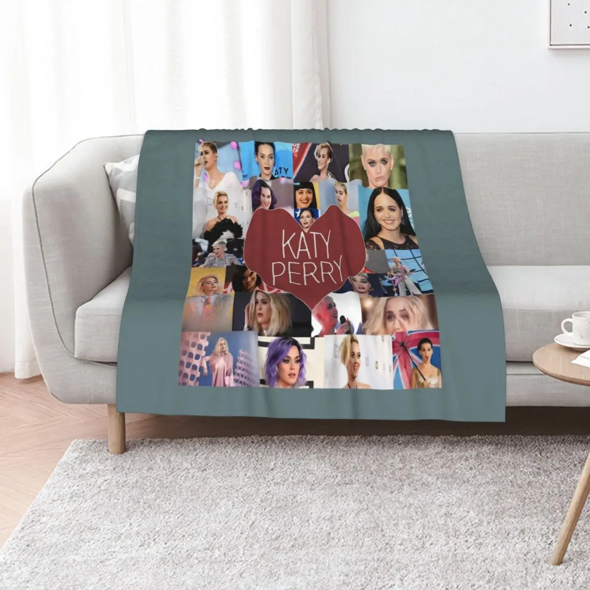 I love Katy Perry Katy Perry Collage Throw Blanket manga Flannel Kid'S Soft Plush Plaid Soft Plaid Plaid Blankets