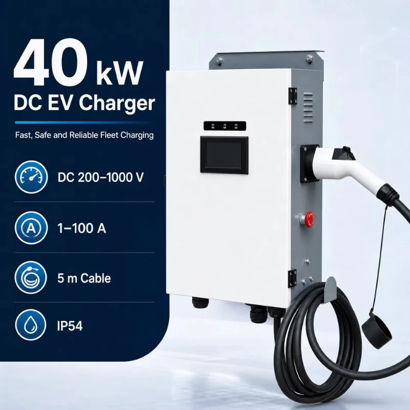 Floor-mounted Charging Stations DC Ev Charging Station 40KW 60kw for Commercial Use Ev Charger Fast Charging Station Ccs2 OCPP