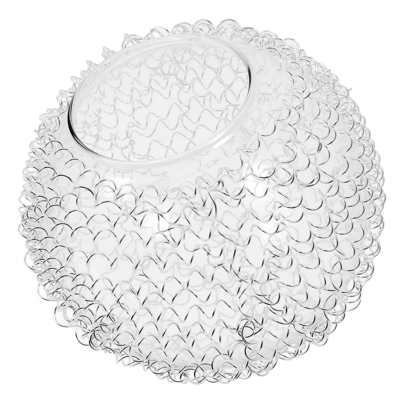 

Globe Glass Lamp Shade Glass Aluminum Wire Durable Replacement Lamp Cover Decorative Ceiling Pendant Light Shade