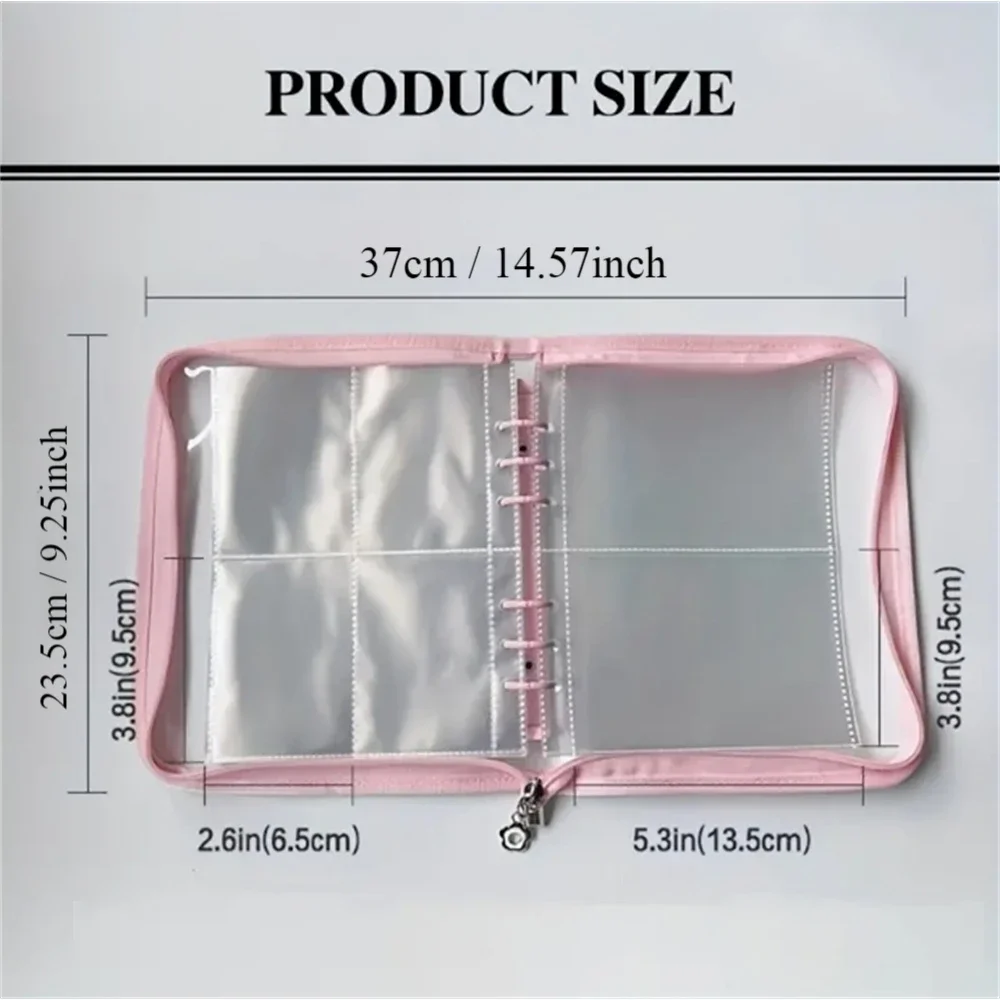 Anti-oxidation Jewelry Storage Box Jewelry Sealed Bag Four Grid Portable Loose-leaf Zipper Storage Booklet Comes With 70 Bags