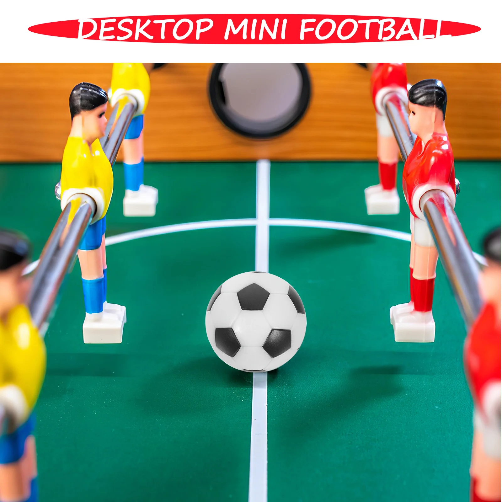 

12Pcs Foosball Table Soccer Balls Resin 32mm Black White Replacement Parts for Tabletop Football Game Accessories