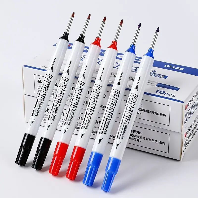 20mm Multi-Purpose Long Head Deep Marker Pen Woodworking Decoration Permanent Doule-Tip Marker Waterproof Metal Perforating Pen