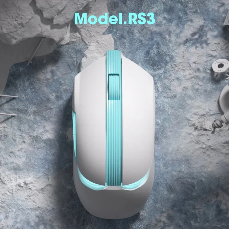 James Donkey RS3 Gaming Mouse Three Mode Wireless PixArt 3370 Sensor RGB Lightweight Mouse Long Battery Life PC Gamer Office