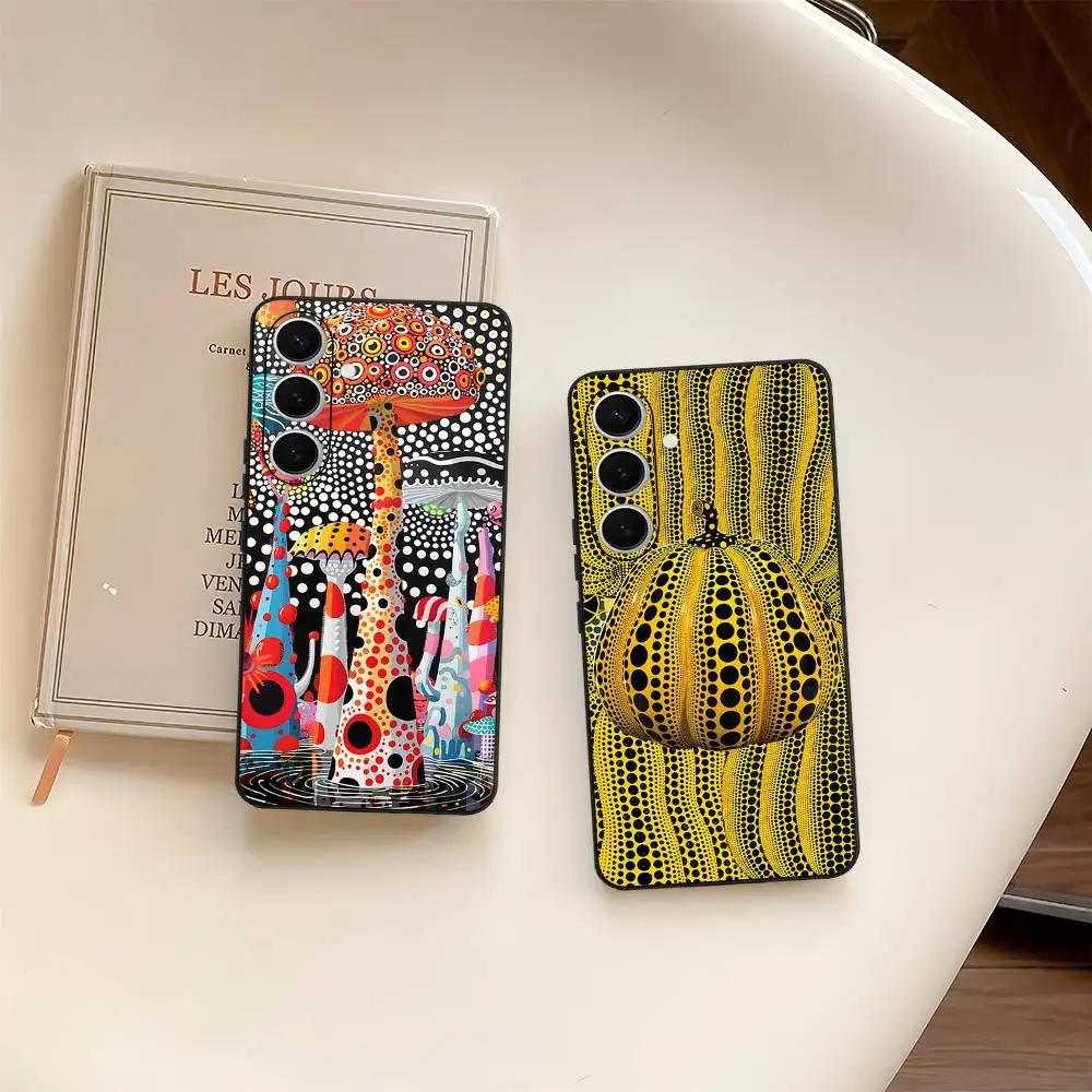 Чехол для телефона Y-Yayoi CARTOON K-Kusama для Samsung S 24 Fe 25 Ultra Plus 20 Lite 21 30 22 23 24 22 Ultra 5G Fundas