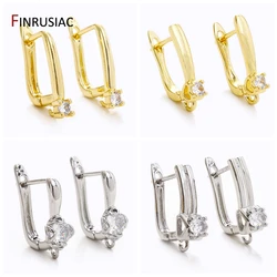 DIY Handmade Earrings Accessories 18K Gold Plated Brass Shvenzy Ear Wire Earring Hooks For Women Dangle Earrings Making Findings