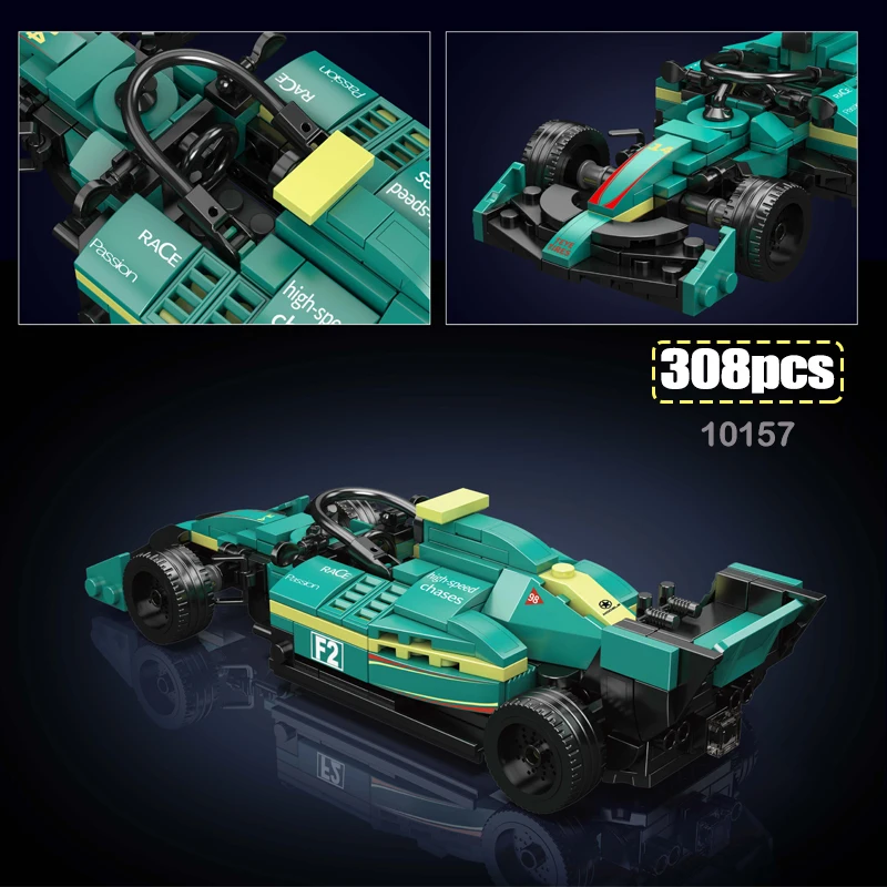 

Модель гоночного автомобиля MOC, набор строительных блоков, креативный 308 шт., сборка, скоростные автомобили, орнамент, транспортные средства, игрушки «сделай сам», кирпичи, детские праздничные подарки