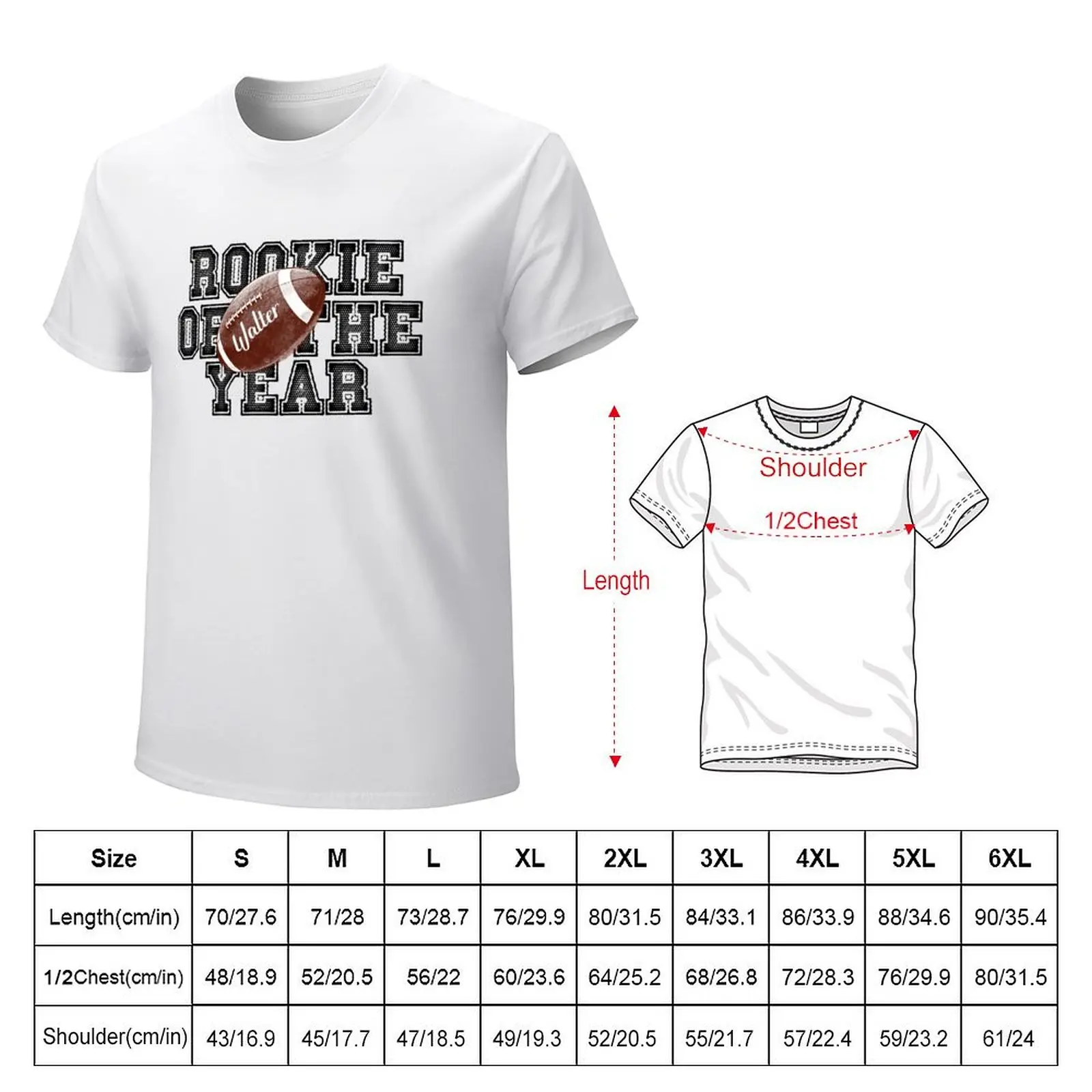 Walter - rookie of the year T-shirt korean fashion quick drying aesthetic clothes men t shirt