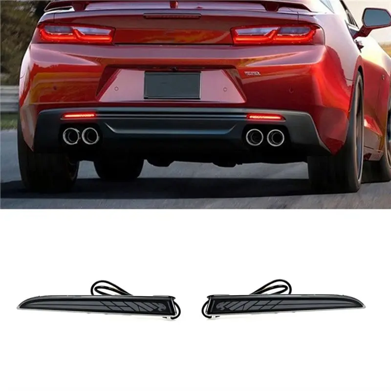 For Chevrolet Camaro 2016-2023 Rear Bumper Reflectors Lamp Tail Light Brake Light Fog Light Turn Signal Light