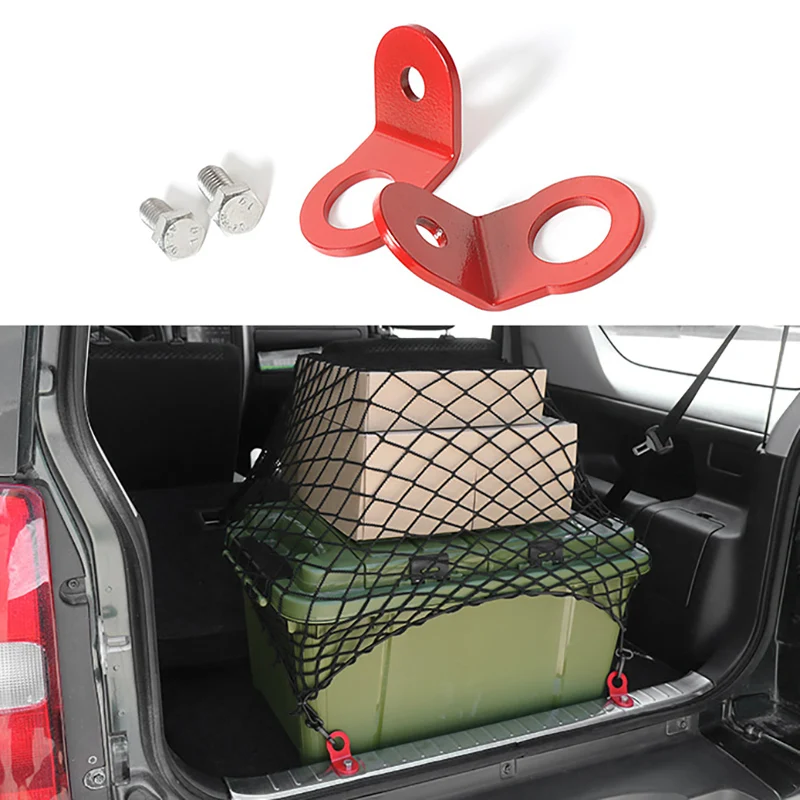 Metal Car Tail Rear Trunk Cargo Luggage Net Lock Hook Floor Hooks for Suzuki Jimny 2007-2017 Interior Car