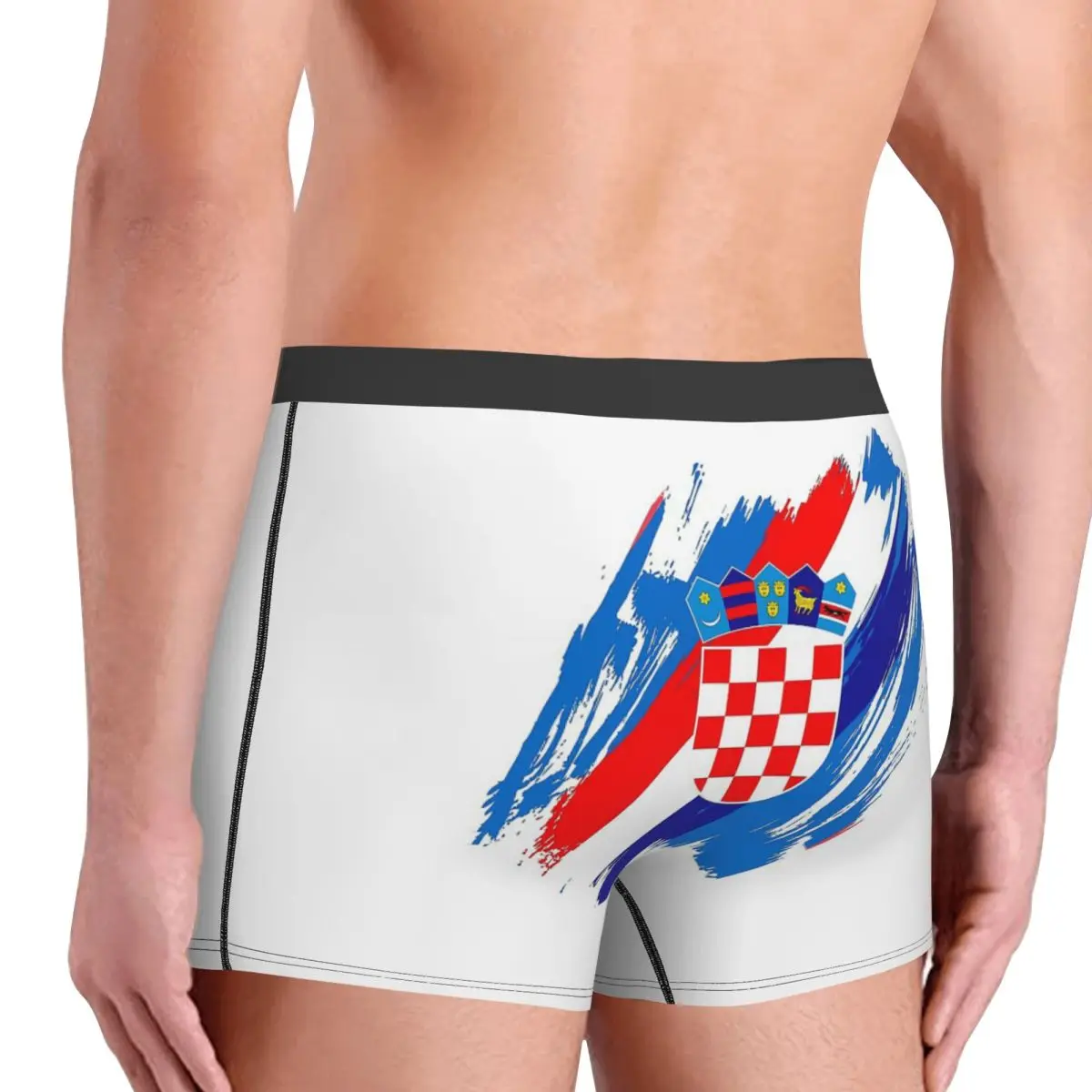 الملاكم السراويل السراويل كرواتيا كرة القدم العلم سراويل الرجال ملابس داخلية مريحة ل أوم رجل صديقها هدية