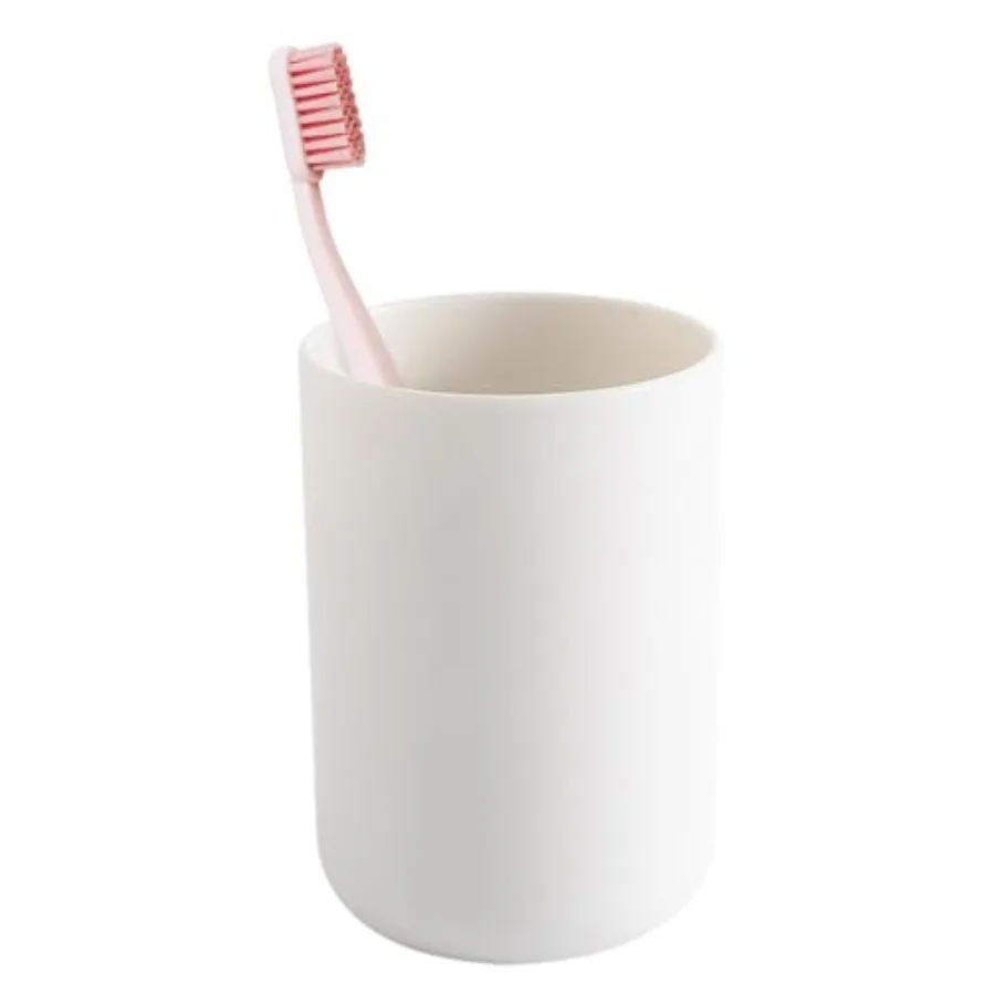 

Bathroom Toothbrush Holder Cups, Plastic Drinking Cups Mouthwash Cup Reusable Water Cup Bathroom Storage for Home Travel, 300ml