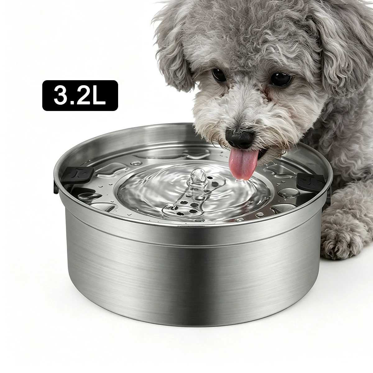 Edelstahl-Hundenapf, Rutschfester Trinknapf für Haustiere, Langsamtrinknapf, Schwimmnapf, Tragbarer Reisenapf für Hunde und Katzen – Detail 9