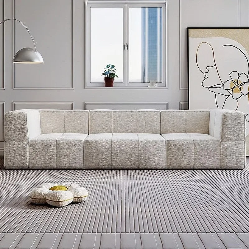 Vacuum packaging corner combination sofa living room furniture lazy sofa