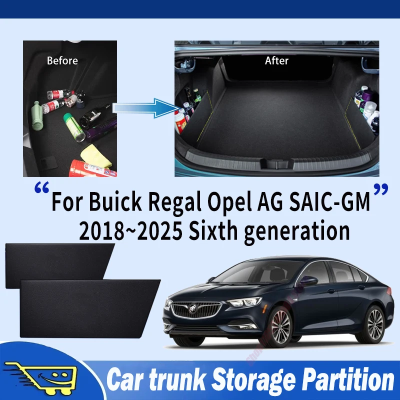 Car Trunk Storage Partition Multi-function Storage Box Auto Interior Accessories For Buick Regal Opel AG SAIC-GM 2018~2025 MK6