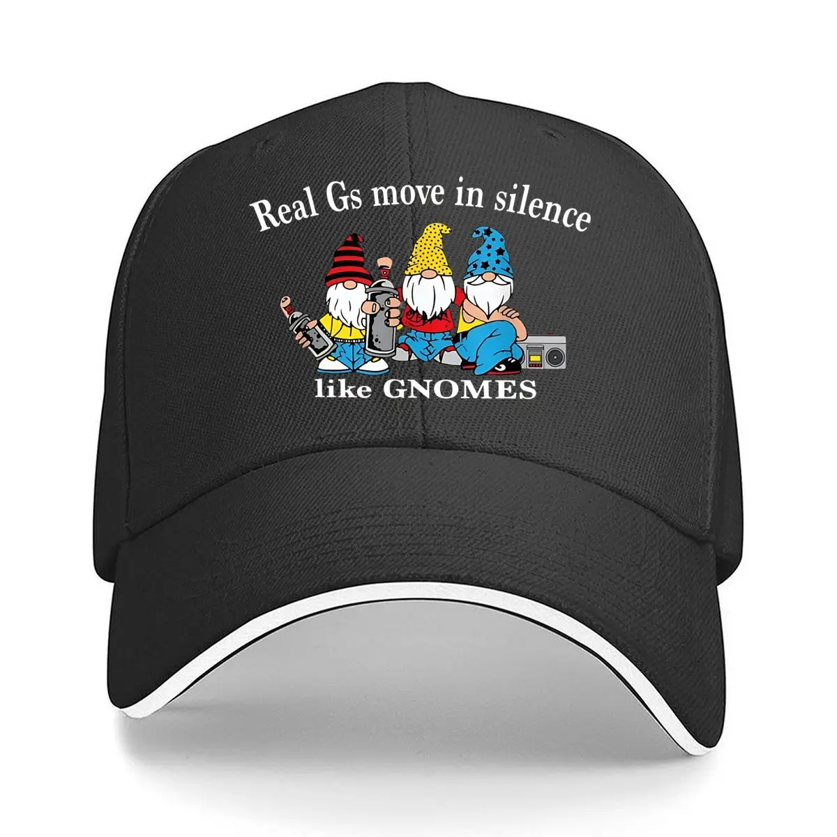 

Gnomes Humor Bold Text Art Print Sandwich Baseball Cap
