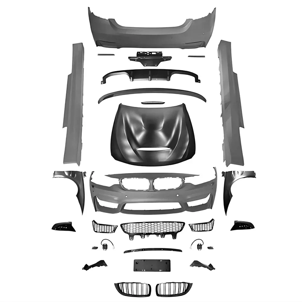 

Полный комплект кузова для BMW F32 F36 4 серии 418i 420i 428i 430i 435i 440i 14-19 M4, стильная передняя, задняя, боковая юбка, брызговик