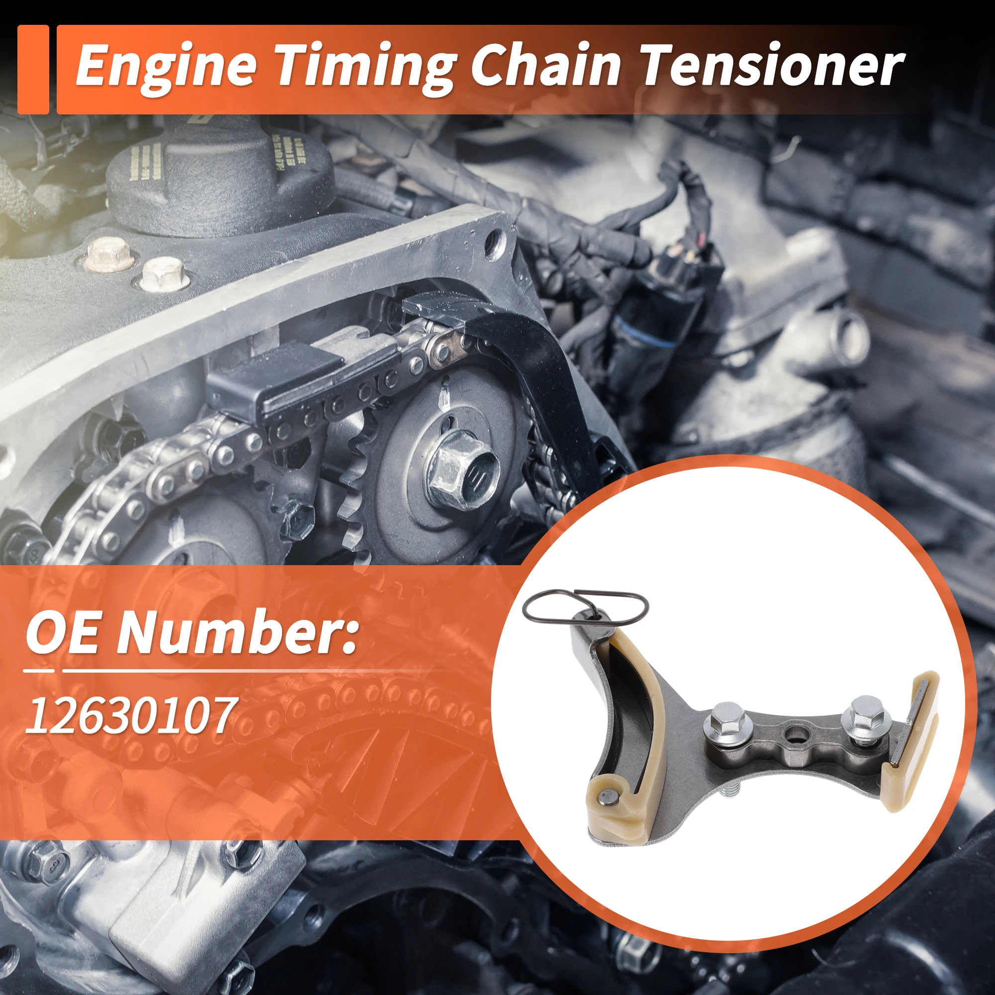 UXCELL Timing Chain Tensioner for CADILLAC CTS 2016-2017 No.12630107 1 Pc