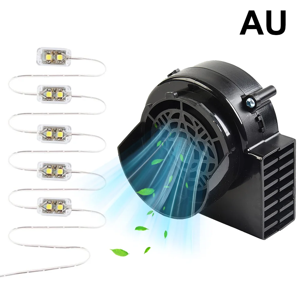 1 conjunto 0.85a ventilador motor com 5 leds lig para jardim quintal decoração inflável piquenique churrasco ferramenta alimentado ventilador