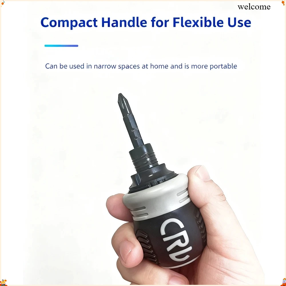 Multi-functional Dual-purpose Ratchet Screwdriver Set Short Shaped Radish Head High Hardness Labor-saving