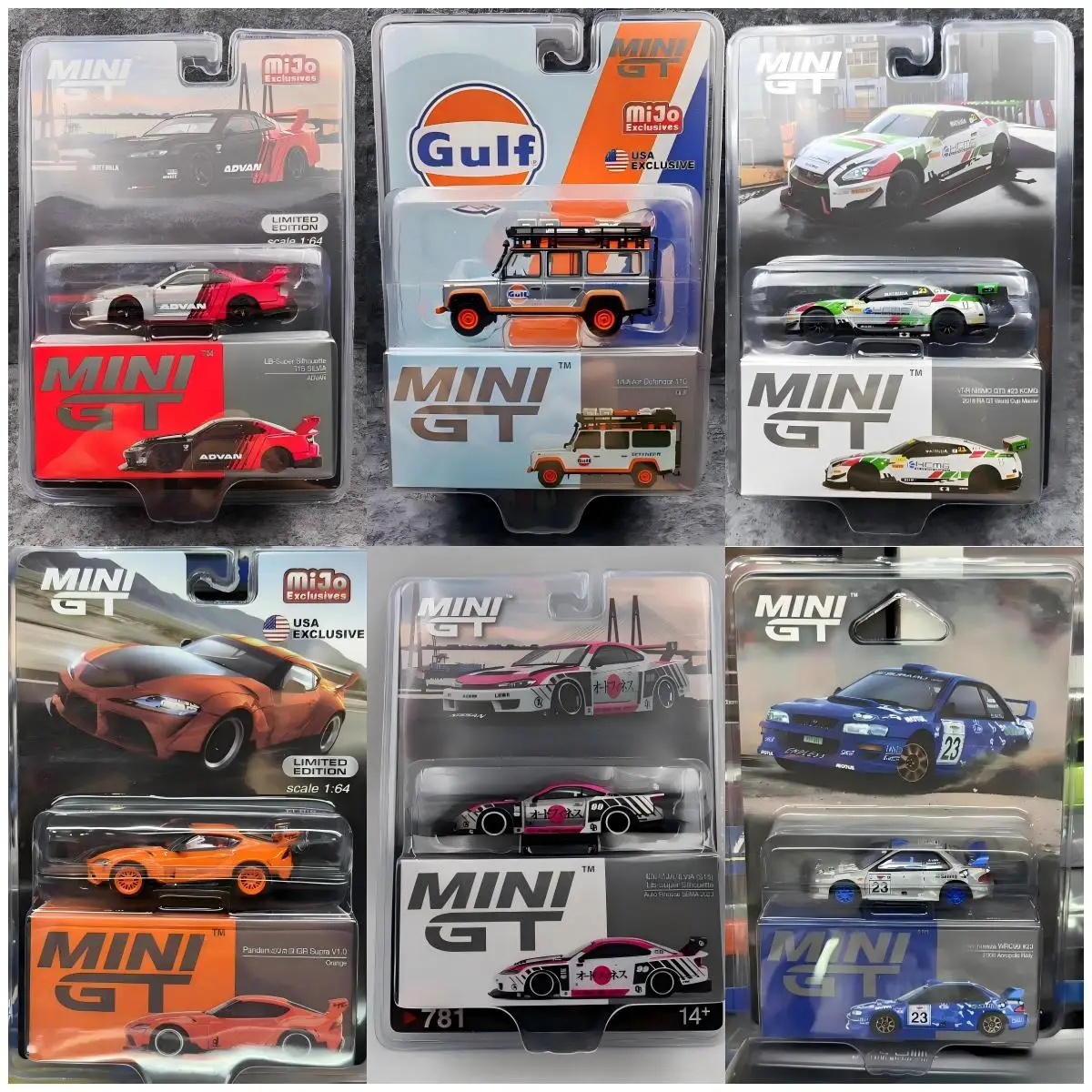 

MINIGT 1:64 Defender 110 R32 R34 S15 SILVIA Nismo GR86 S680 #156 #899 Chase Special Die-cast Alloy Car Model Collection Gift