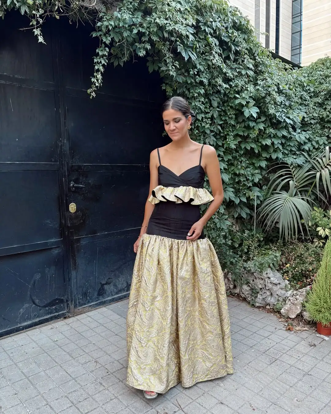 Customiz Ivory Spaghetti Strap Floor Length Mermaid Beaded Prom Dress  Arabia Muslim Dubai فستا