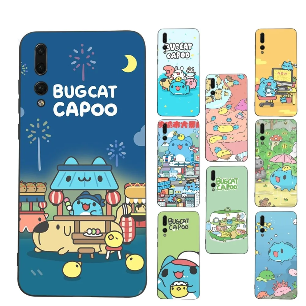 Bugcat Capoo cartoon Phone Case For Huawei P 8 9 10 20 30 40 50 Pro Lite Psmart Honor 10 lite 70 Mate 20lite