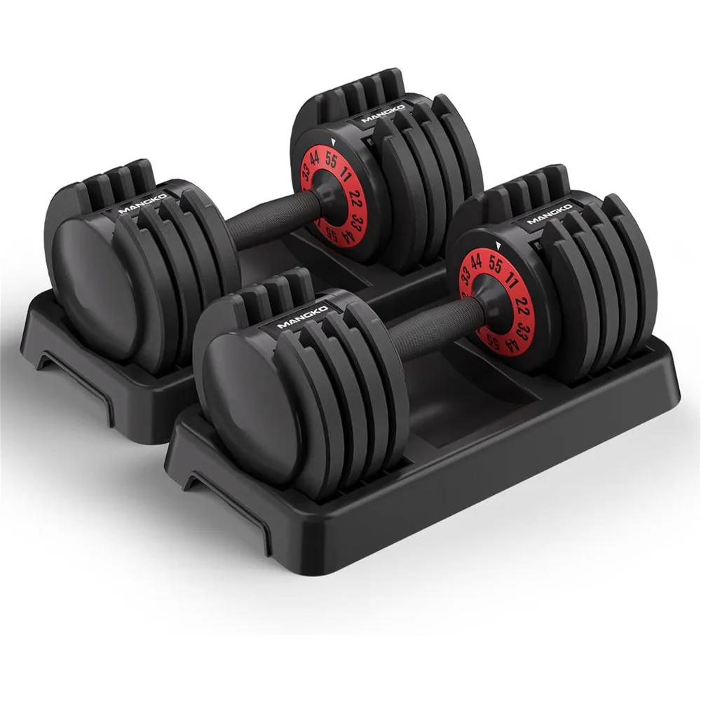 

Adjustable Dumbbell 55LB Single Dumbbell 5 Weight Options Dumbbell Anti-Slip Metal Handle, Ideal Home Exercise Equipment