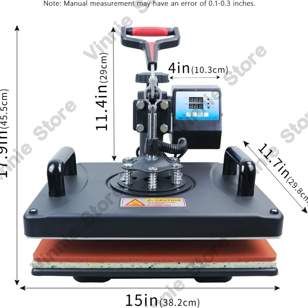 Five-in-one thermal transfer machine Five-in-one shaking head hot stamping machine