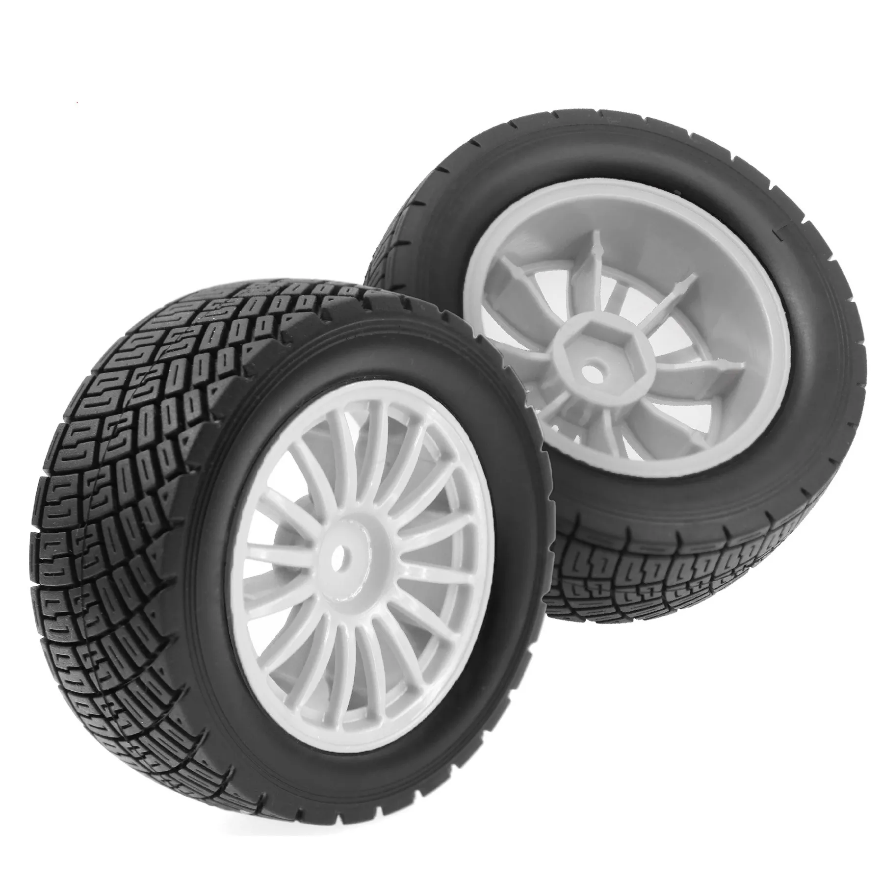78mm 1/10 RC Rally Rubber Tires & Wheel Rims 12mm Hex for 1/10 Scale Off-Road RC Car Tamiya WLtoys HPI HSP ARRMA Buggy 4pcs