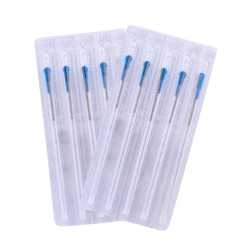 new 100 pcs sterile acupuncture needle for single use with tube  huanqiu acupuncture needle