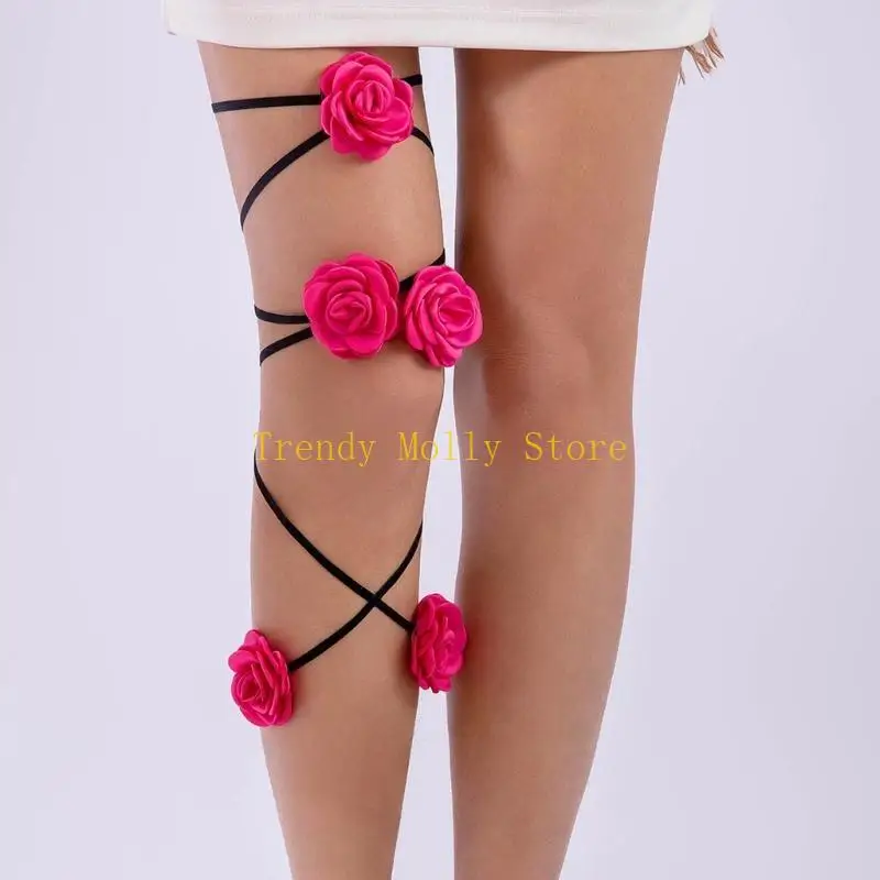 N5KB Summer Host chain Girl Sexy Wear Music Jewelry Music Festival Livehouse Butterfly Charm MultiLayer Strap Chain #4