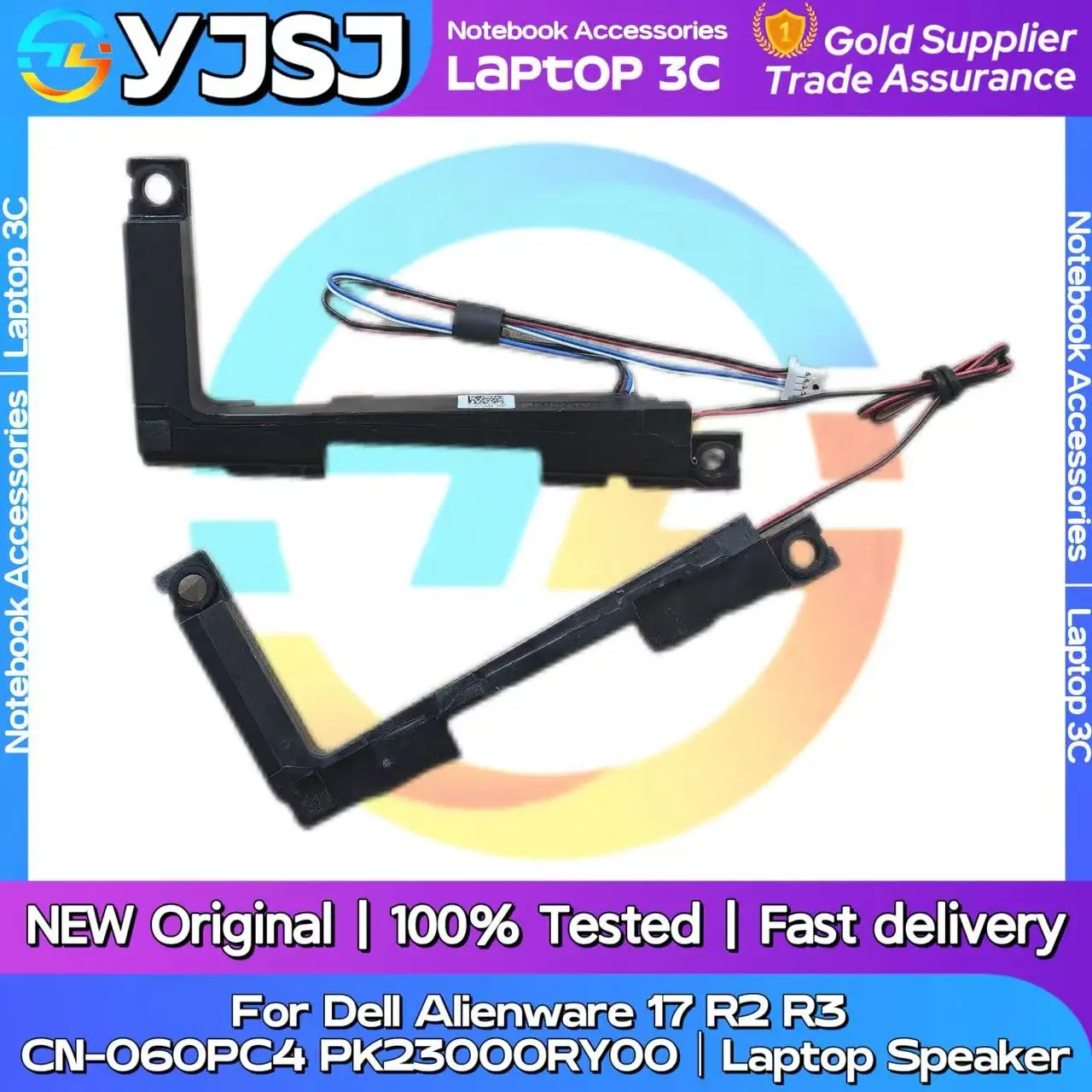 

Новый оригинальный аудиодинамик для ноутбука Dell Alienware 17 R2 R3, встроенный динамик, звуковой сигнал CN-060PC4 PK23000RY00