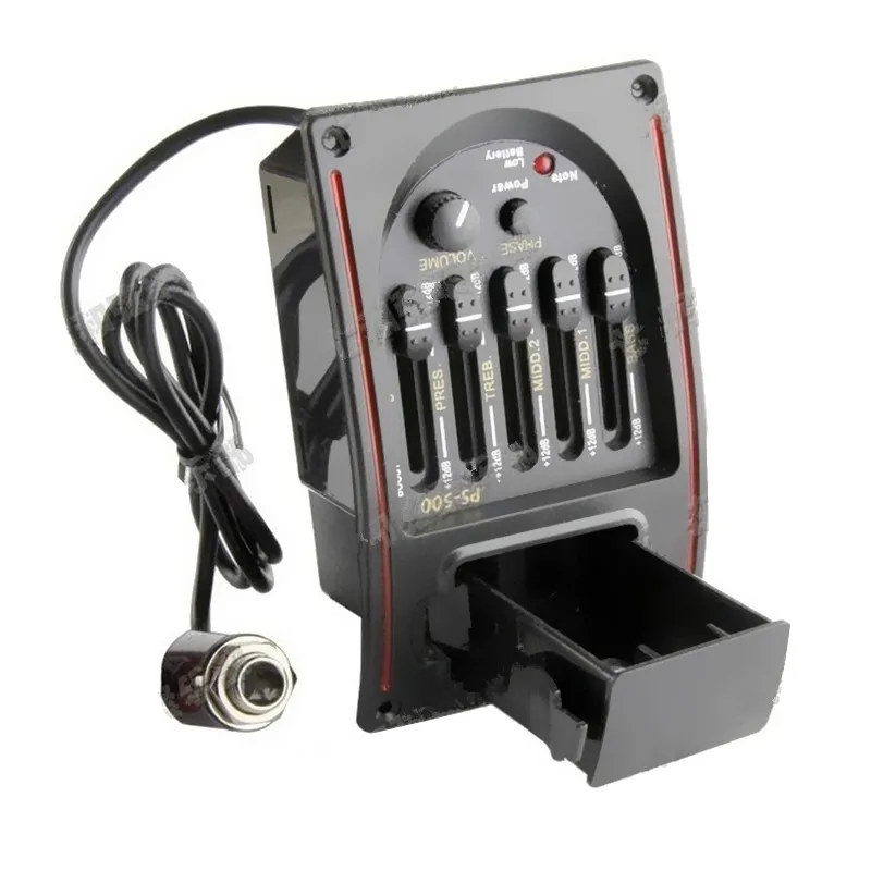 5-Band EQ Guitar Pickup Pre Amp Acoustic Guitar Preamp Amplifier Tuner Professional Guitar Accessories Guitar Parts