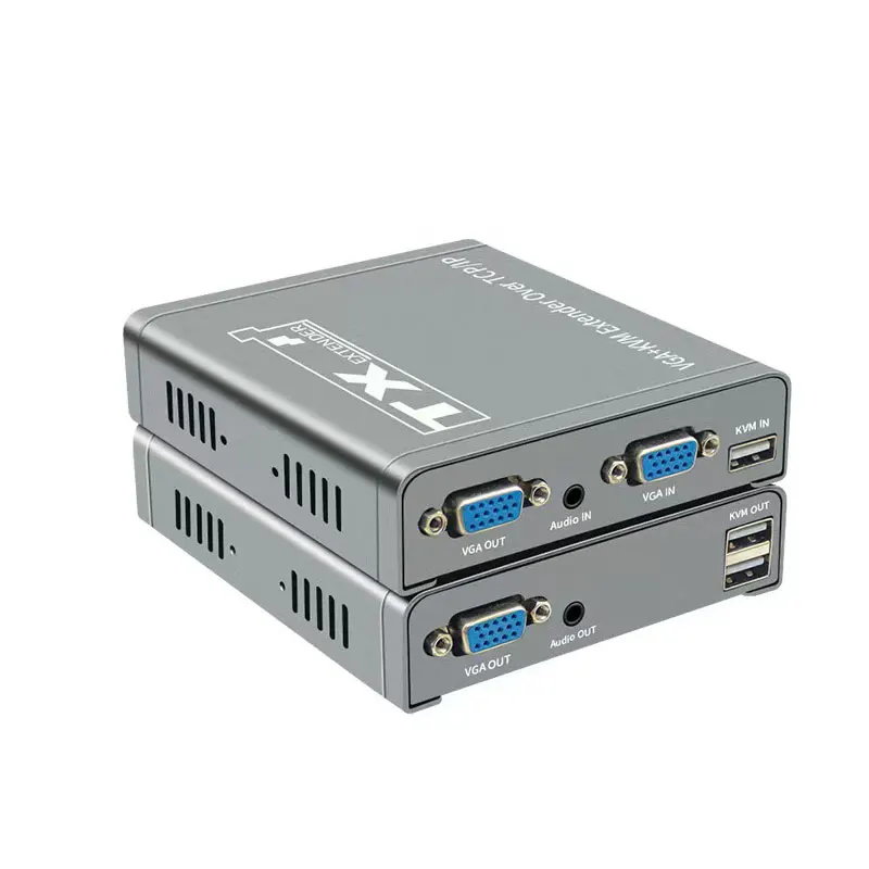 

200M VGA USB KVM Extender 1 TX to Many RX via Switch over IP RJ45 Ethernet Cat5e/6 Cable VGA Extender Support Mouse and Keyboard