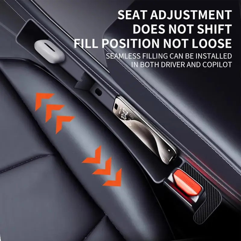 Car Seat Crevice Blocker Filling Car Seat Strip To Prevent Falling 2pcs Car Accessories Stop Things From Dropping Fits Most Cars