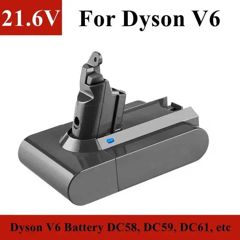 

V6 Dyson 21.6V replacement battery,6800mAh/9800mAh/12800mAh used for Dyson V6 vacuum cleaner DC58,DC59,DC61,DC62 etc