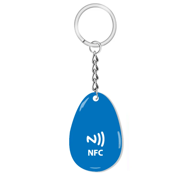 NFC المفاتيح RFID الايبوكسي المفاتيح القرب تماس الايبوكسي الذكية RFID الموجودة في قاعدة المفتاح ل Instagram Google WhatsApp