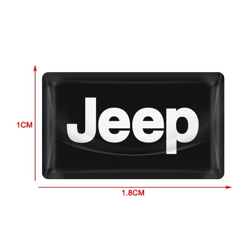 10Pc Carbon Fiber Steering Wheel Car Logo Emblem 3D Stickers For Jeep Grand Cherokee Wrangler Gladiator Compass Renegade Patriot