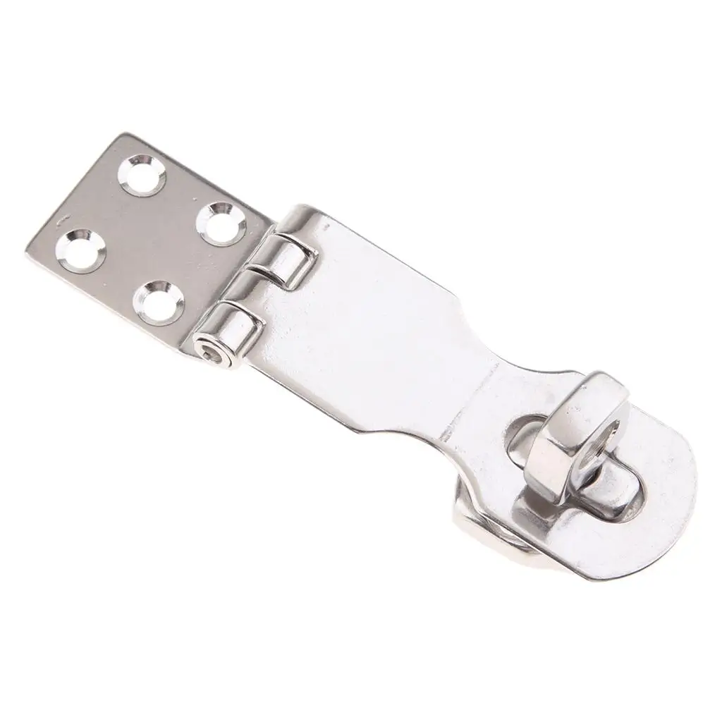 316 Stainless Steel Folding Hasp Door Latch Sliding Padlock