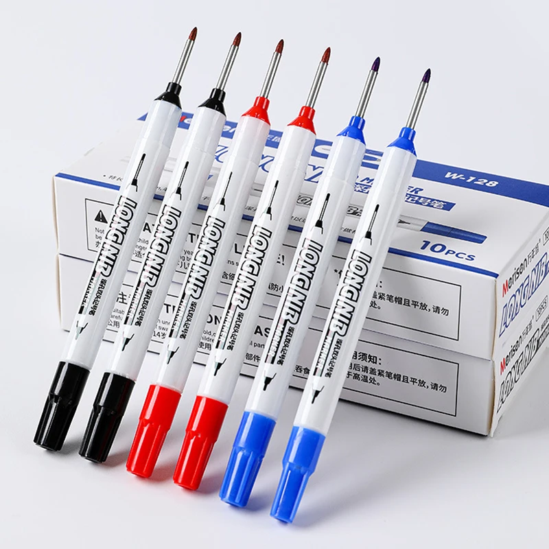 20 мм двусторонний маркер, прочный маркер, канцелярские принадлежности для студентов, глубокие отверстия, столярная плитка, винт, маркер, школьные принадлежности, подарки