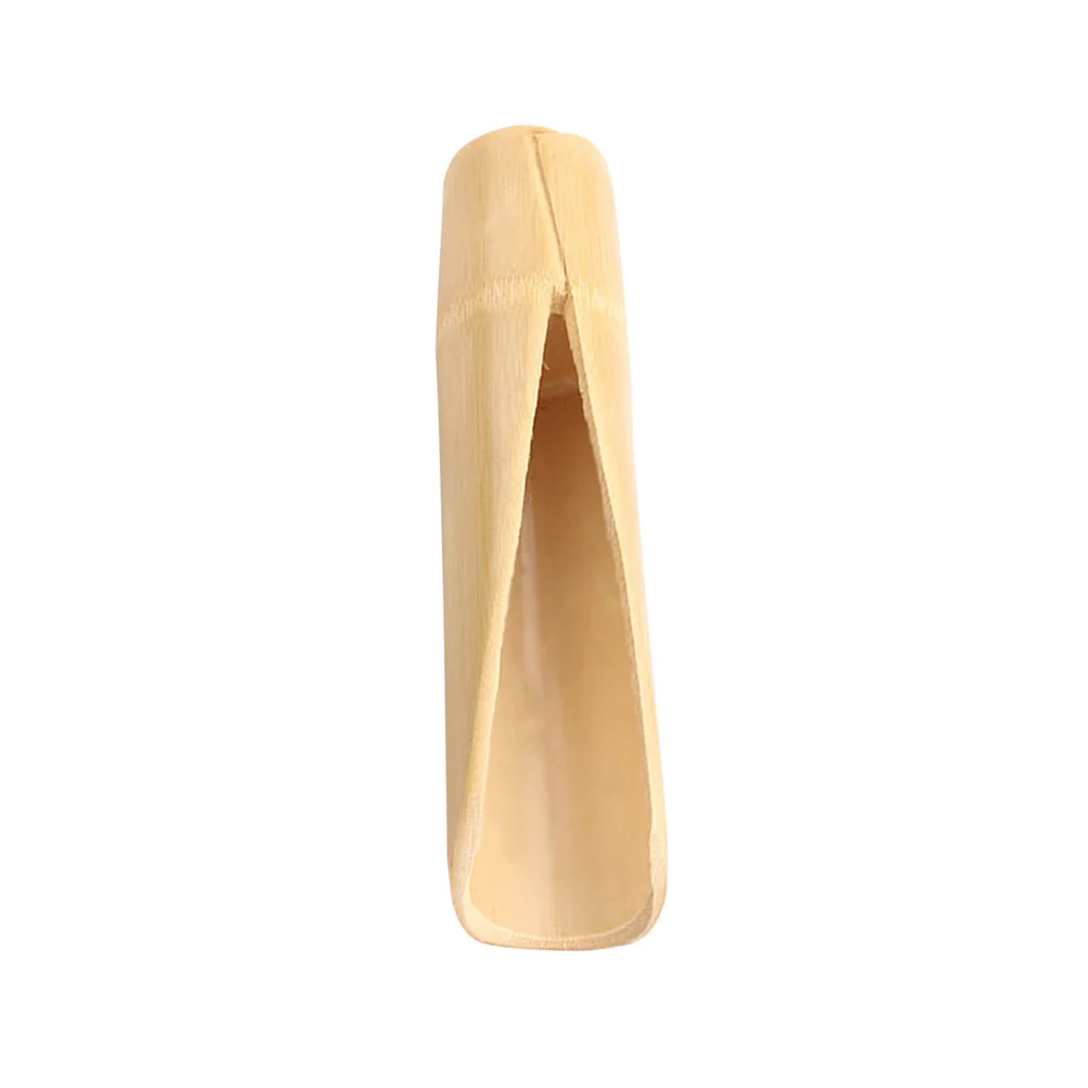 

Bamboo Teaspoon Tea Shovel Chinese Kung Fu Tea Scoop Teaware Accessories for Home Office (Round End)
