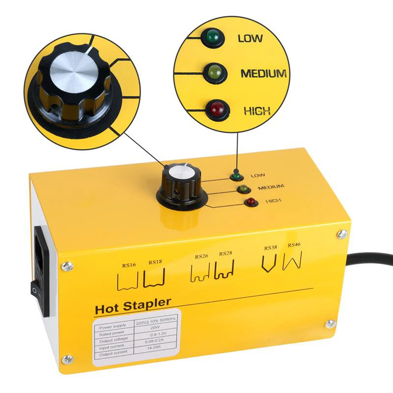 

Car Plastic Welder Kit Hot Stapler Plastic Welding Equipment 110V 220V Hot Staple Gun 700PCS Staples Bumper Car Bumper Repair