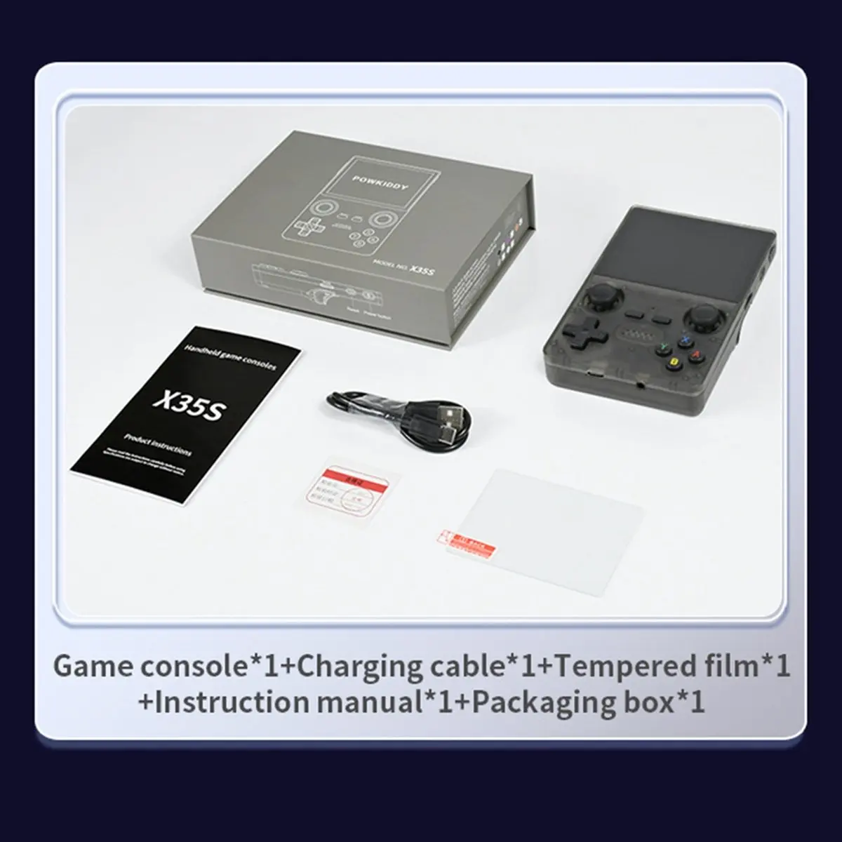DT81 X35S Handheld Video Game Console Hall Joystick Open Source 16G+128G Retro Game Controller for PSP/GBA/N64/MD Emulator A