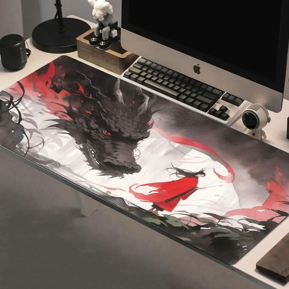 

Chinese Martial Arts Gaming Mouse Pad Xxl Pc Setup Accessories Mousepad Gamer Computer Desk Gadgets Desktops Cabinet Mat