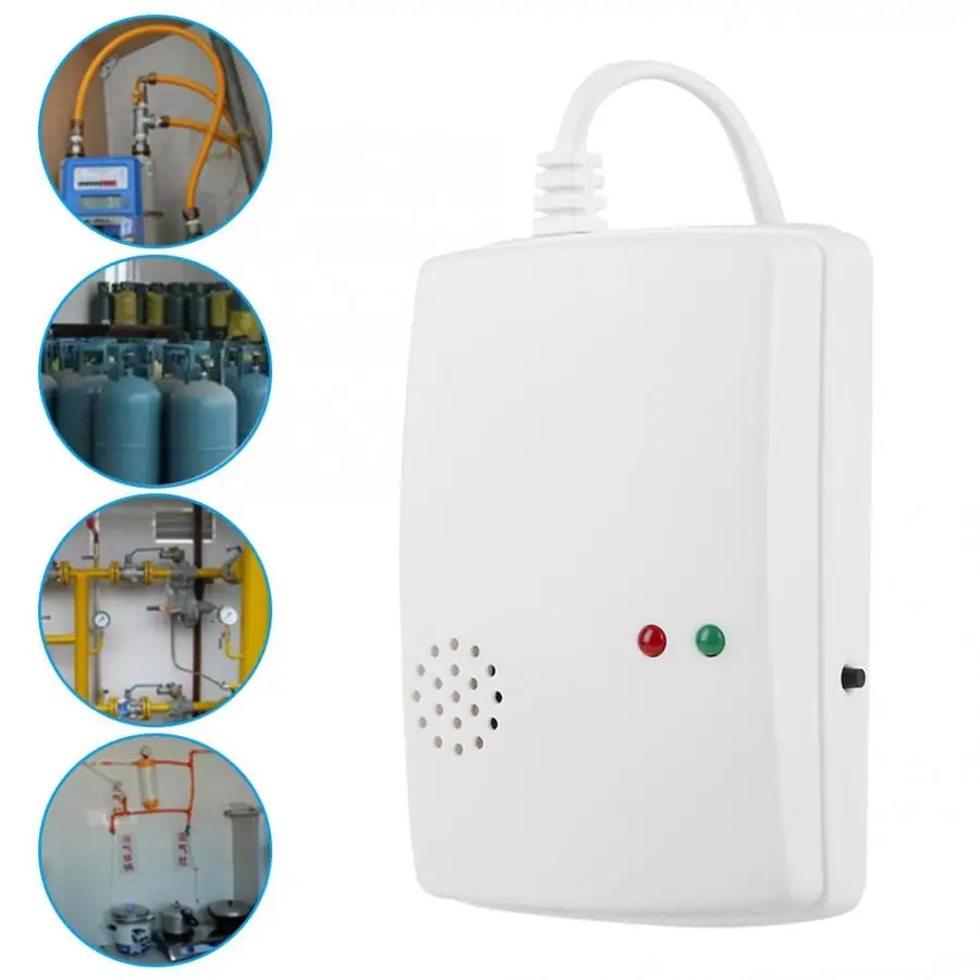 220V Gas Leak Detector 85db Propane Butane Methane Natural Gas Safe Alarm Sensor New Arrival