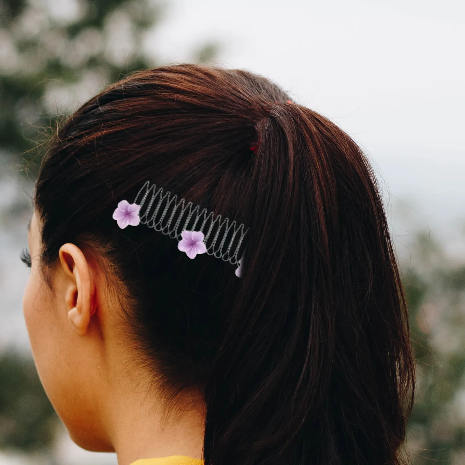 

7Pcs Elastic Hair Comb Clips Flower Hair Styling Tool Seamless Invisible Bun Fixer Hairdressing Accessories Updo Tool