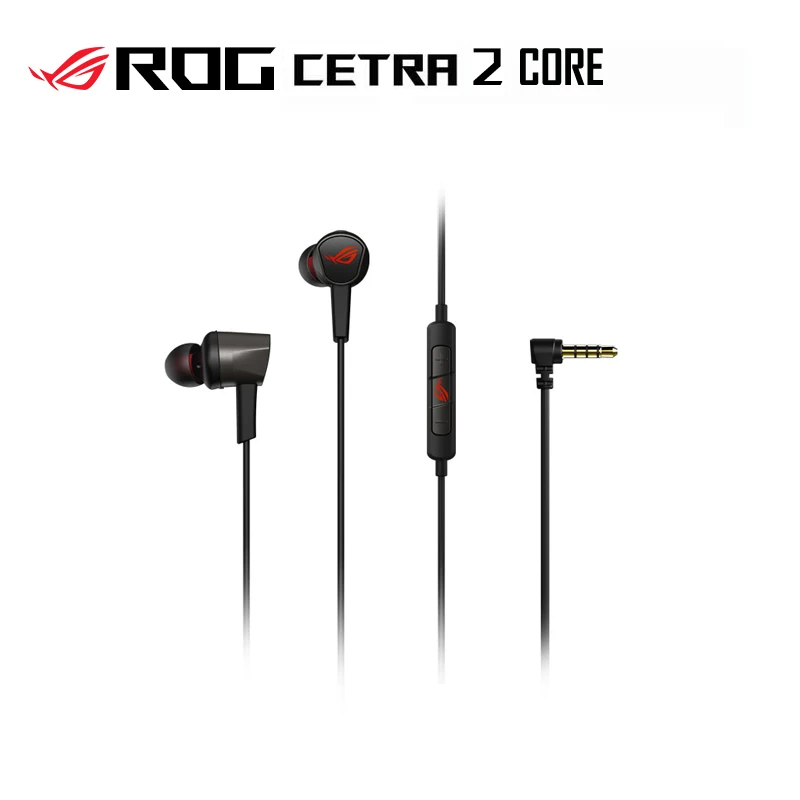 Imagem -02 - Rog-rog Cetra ii Core Gaming Headphones Fone de Ouvido Intra-auricular Preto Branco Apto para Rog Phone Ps5 Xbox Pcs Macs Lsr Headset