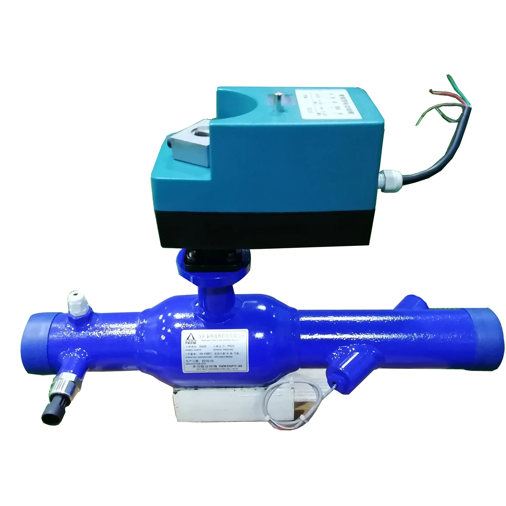 

New design temperature Sensor wifi intelligent water controller fully welded ball valve AV24V