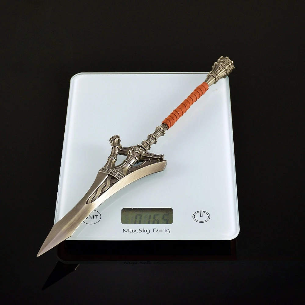 30 سنتيمتر Eldenn اليابانية لعبة الأجهزة الطرفية كبيرة الثعبان الصيد الرمح المعادن الحرفية الأسلحة نموذج تحصيل مكتب الحلي هدية لعبة