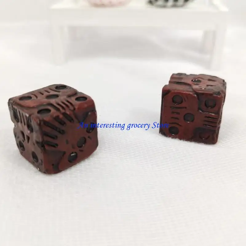 652D Skull Dices Halloween Ghost-Dices 6 Sided Skeleton Dices Club Pub Party Game Toy